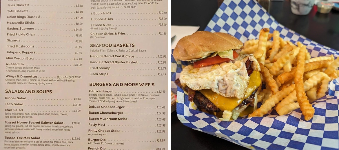 Old Hwy 99 Company Bar & Grill Menu